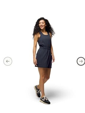 Prana Railay Pocked Dress Blue/Gray Size Small